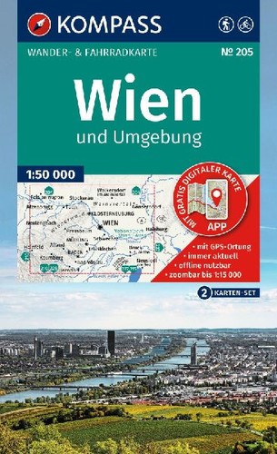 Kompass wanderkarten set 205 - kompass,