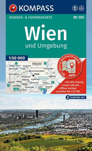 Kompass wanderkarten set 205 - wanderkarten-set,
