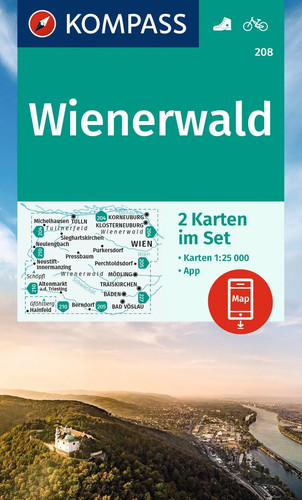 Kompass wanderkarten set 208 - wanderkarten-set,