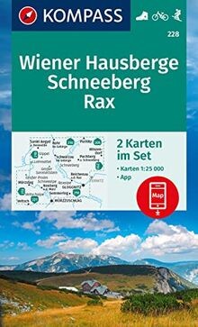 Kompass wanderkarten set - kompass, 228