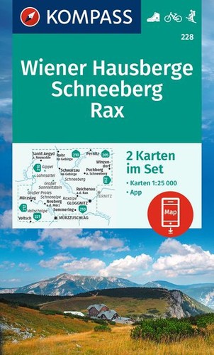 Kompass wanderkarten set - kompass, wanderkarten-set