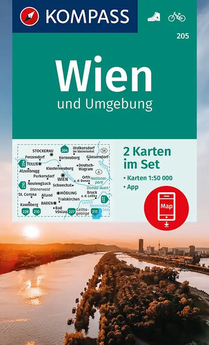 Kompass wanderkarten set - kompass, wanderkarten-set