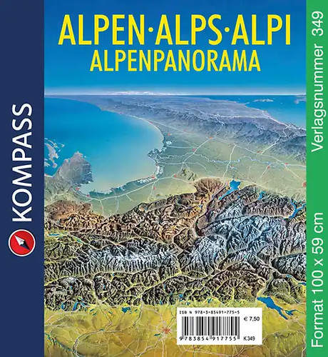 Kompass panorama die alpen von - panorama,