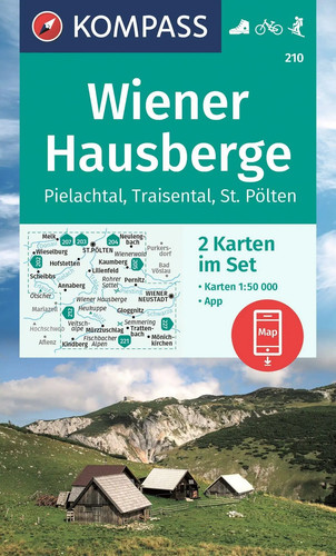 Kompass wanderkarten set - wanderkarten-set, 210