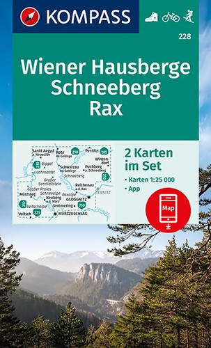 Kompass wanderkarten set - kompass, wanderkarten-set